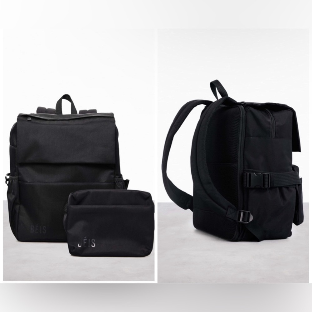 Beis The Ultimate Diaper backpack *READ needs repair to straps & loop*